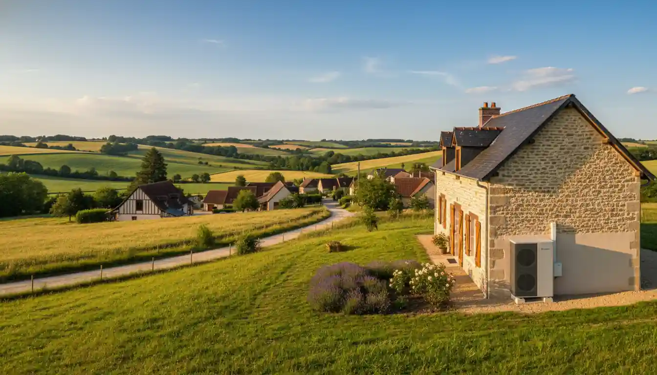 Maison moderne équipée d'une pompe à chaleur en Loir-et-Cher
